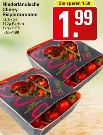 WEZ Niederländische Cherry- Rispentomaten Angebot