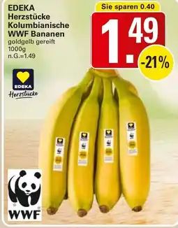 WEZ EDEKA Herzstücke Kolumbianische WWF Bananen Angebot