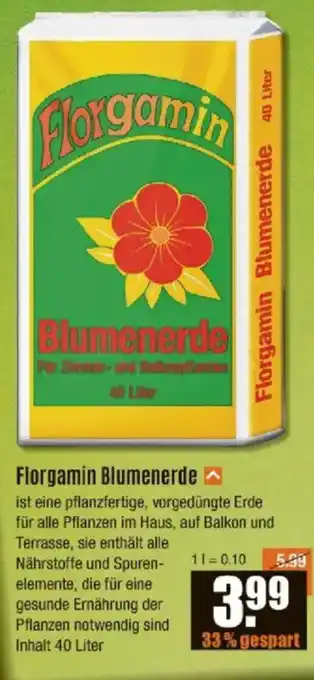 V Baumarkt Florgamin Blumenerde Angebot