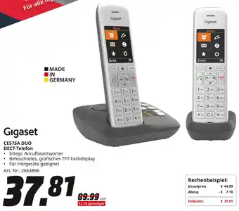 MediaMarkt Gigaset ce575a duo dect-telefon Angebot