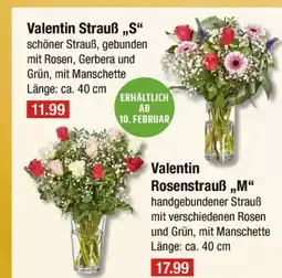 V Markt Strauß s oder rosenstrauß m Angebot