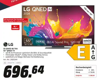 MediaMarkt Lg 55 qned 86 t6a 55 qned tv Angebot