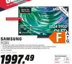 MediaMarkt Samsung gq 77 s90 d 77 oled tv Angebot