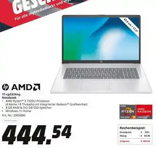 MediaMarkt Hp 17-cp2334ng notebook Angebot