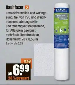 V Baumarkt ERFURT Rauhfaser Angebot