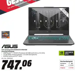 MediaMarkt Asus tuf gaming a15 fa506ncr-hn016w gaming notebook Angebot