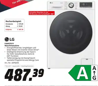 MediaMarkt Lg f4wr701y waschmaschine Angebot