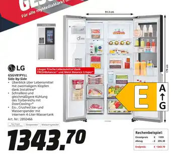 MediaMarkt Lg gsgv81pyll side-by-side Angebot