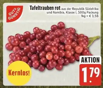 Edeka Xpress Gut & günstig tafeltrauben rot Angebot