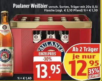 Edeka Xpress Paulaner weißbier Angebot