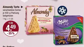 V Markt Almondy oder milka torte Angebot