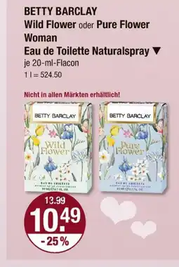 V Markt Betty barclay eau de toilette naturalspray Angebot