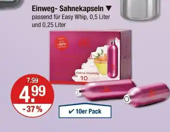V Markt Isi einweg-sahnekapseln Angebot