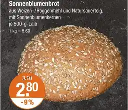 V Markt Sonnenblumenbrot Angebot