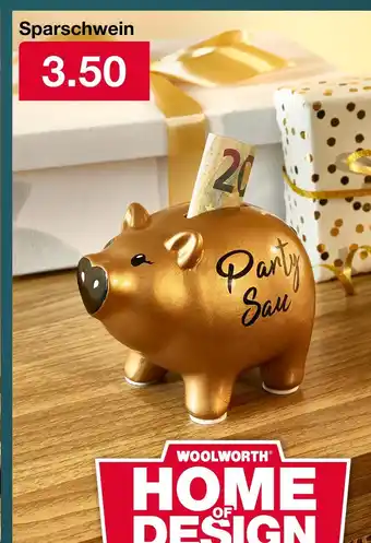 Woolworth Sparschwein Angebot