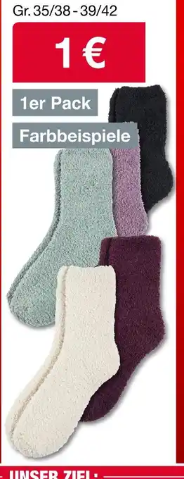 Woolworth Damen flauschsocken Angebot