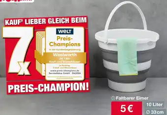 Woolworth Faltbarer eimer Angebot