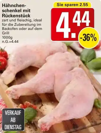 WEZ Hähnchenschenkel mit Rückenstück Angebot