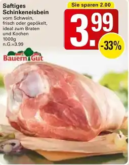 WEZ Bauern Gut Saftiges Schinkeneisbein Angebot