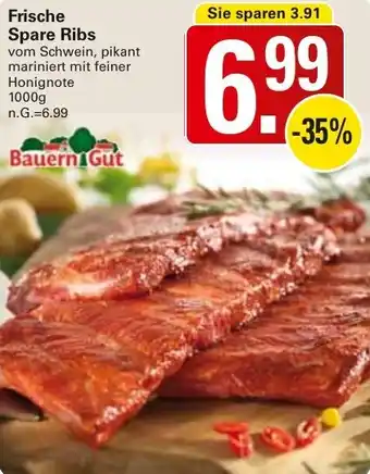 WEZ Bauern Gut Frische Spare Ribs Angebot