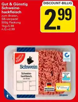 WEZ Gut & Günstig Schweinehackfleisch Angebot