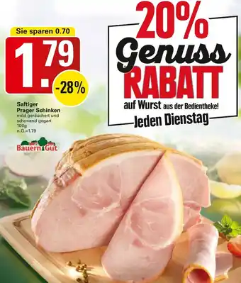 WEZ Bauern Gut Saftiger Prager Schinken Angebot