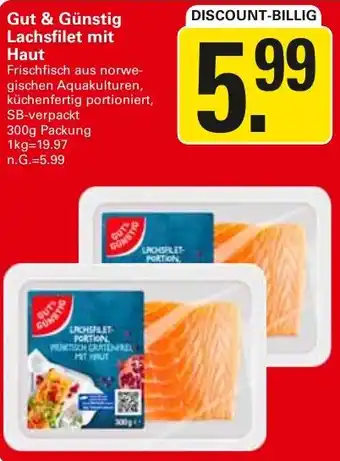 WEZ Gut & Günstig Lachsfilet mit Haut Angebot