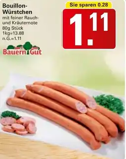 WEZ Bauern Gut Bouillon Würstchen Angebot