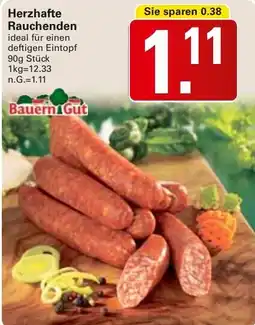 WEZ Bauern Gut Herzhafte Rauchenden Angebot