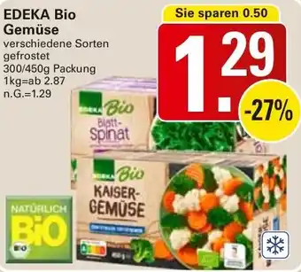 WEZ EDEKA Bio Gemüse Angebot