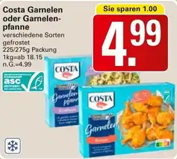 WEZ Costa Garnelen oder Garnelenpfanne Angebot