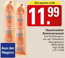 WEZ Hausmacher Sommerwurst Angebot