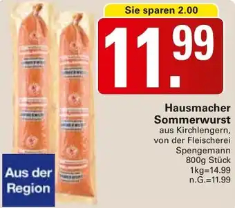 WEZ Hausmacher Sommerwurst Angebot