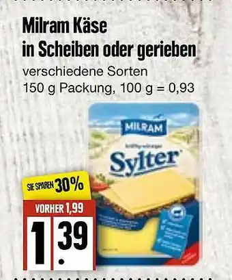 Edeka Frischemarkt Milram Käse In Scheiben Oder Gerieben Angebot