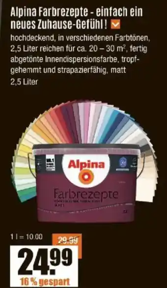 V Baumarkt Alpina Farbrezepte Angebot