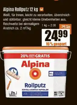 V Baumarkt Alpina Rollputz Angebot