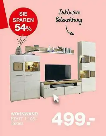 Hofmeister Wohnwand Angebot