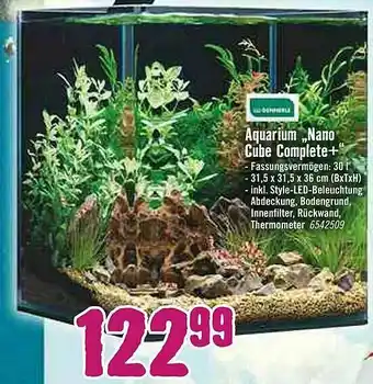 Hornbach Aquarium „nano Cube Complete+” Angebot