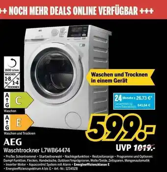 MEDIMAX Aeg Waschtrockner L7wb64474 Angebot