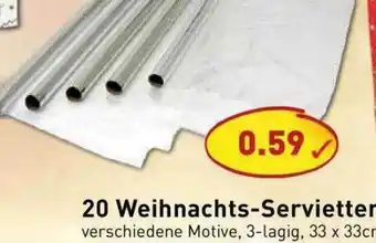 PicksRaus 20 Weihnachts-servietter Angebot