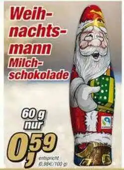 Posten Börse Weihnachtsmann Milch Schokolade Angebot