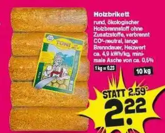 Repo Markt Holzbrikett Angebot