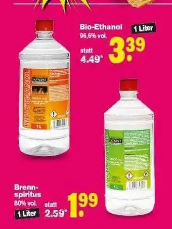 Repo Markt Bio-ethanol, Brennspritus Angebot