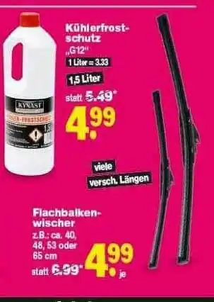 Repo Markt Kühlerfrost Schutz, Flachbalken Wischer Angebot