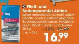 V Baumarkt KNAUF Fließ- und Bodenspachtel Aktion Angebot