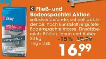 V Baumarkt KNAUF Fließ- und Bodenspachtel Aktion Angebot