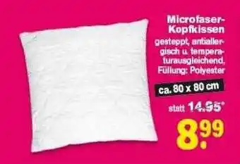 Repo Markt Microfaser Kopfkissen Angebot