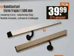 V Baumarkt Handlaufset Eiche Trapez 1.500 mm Angebot