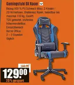 V Baumarkt Gamingstuhl DX Racer Angebot