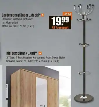 V Baumarkt Garderobenständer „Mecki" Angebot